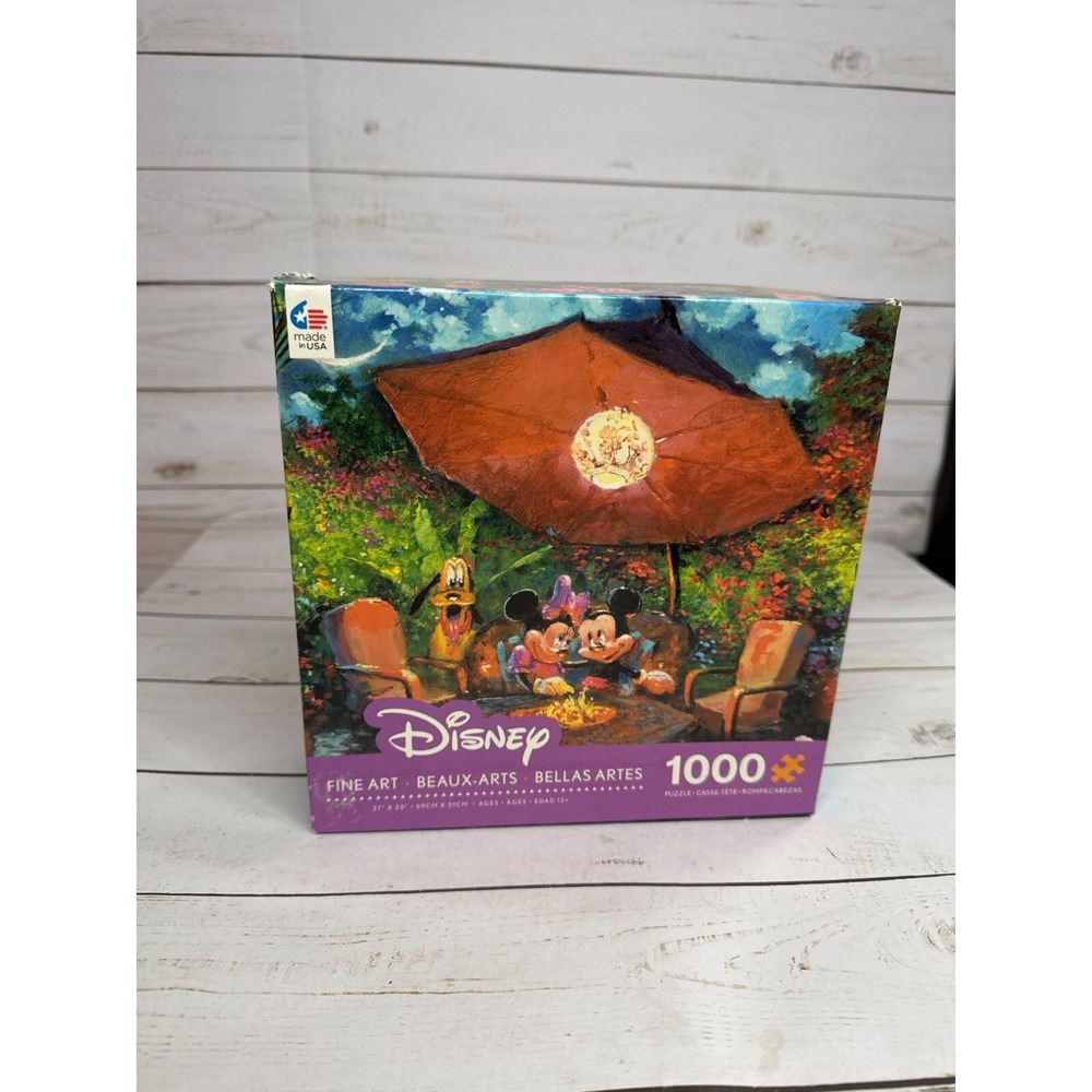 Ceaco Disney Fine Art‎ Jigsaw Puzzle - Mickey & Minnie - Coleman Paradise 1000pc